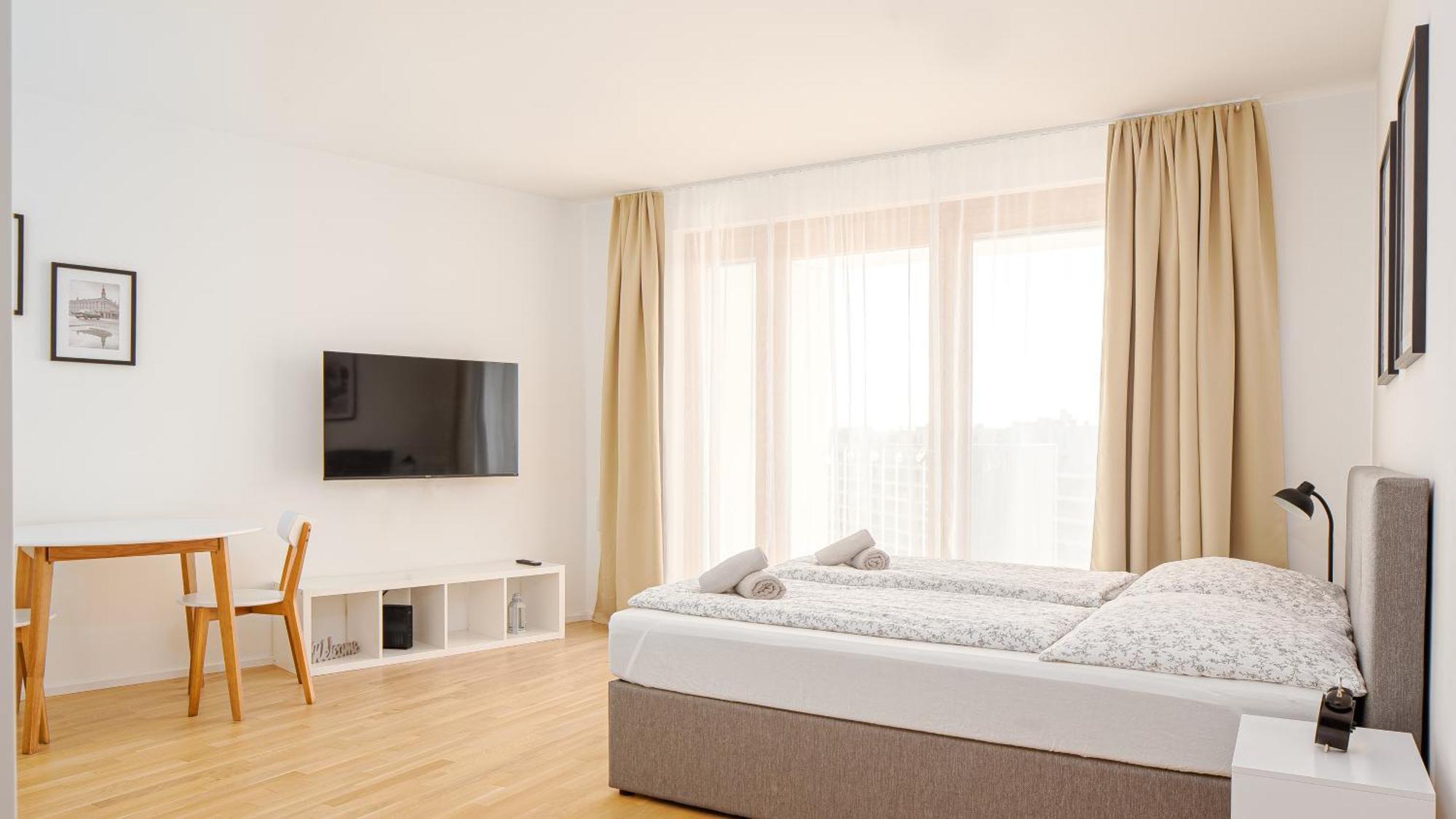 Whats-App Self-Check-In - Paerchen Wohnung Am Hauptbahnhof Viena Habitación foto