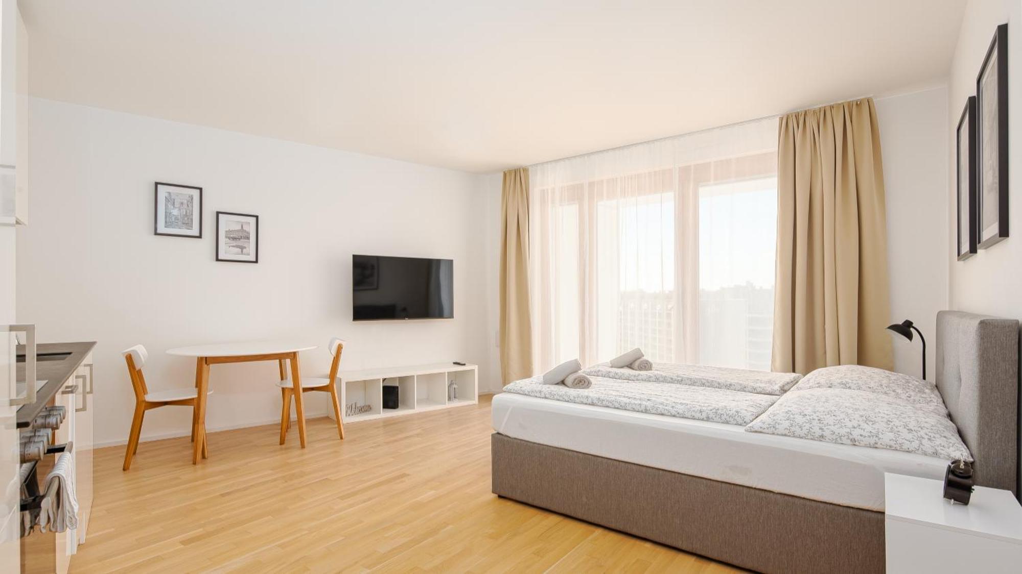 Whats-App Self-Check-In - Paerchen Wohnung Am Hauptbahnhof Viena Habitación foto