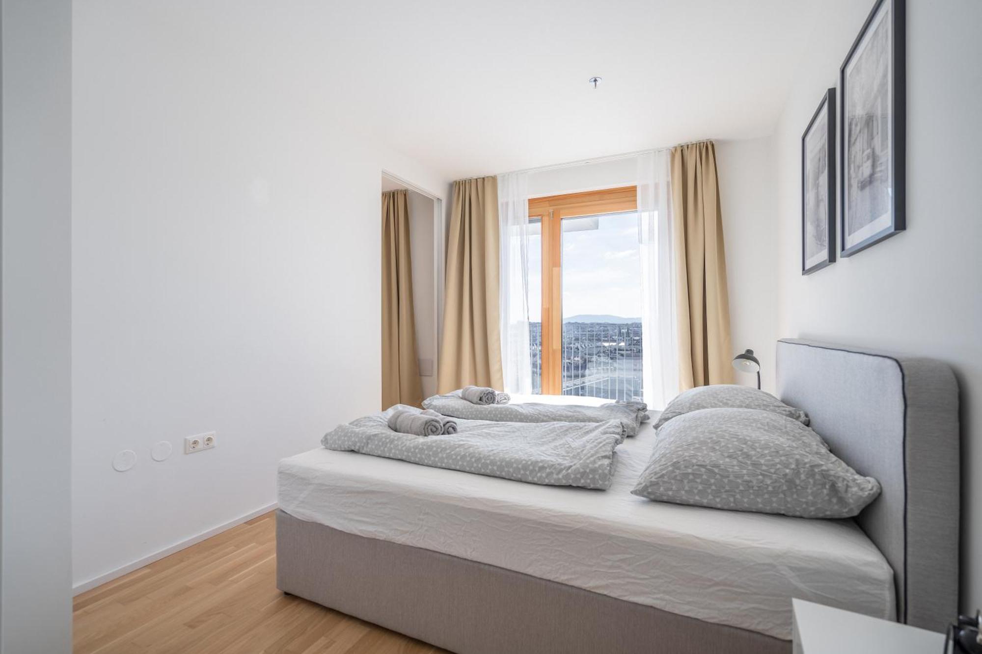 Whats-App Self-Check-In - Paerchen Wohnung Am Hauptbahnhof Viena Habitación foto